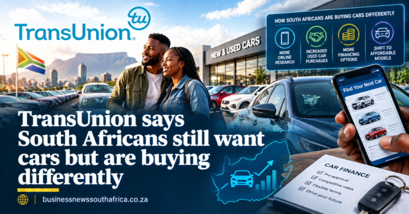 TransUnion says South Africans still want cars but are buying differently