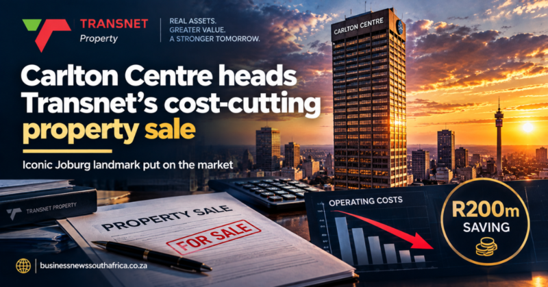 Transnet Property puts iconic Carlton Centre up for sale to cut R200 million a year in costs