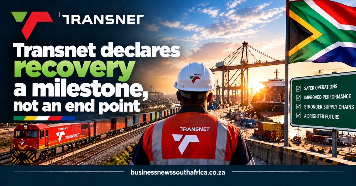 Transnet declares recovery a milestone, not an end point