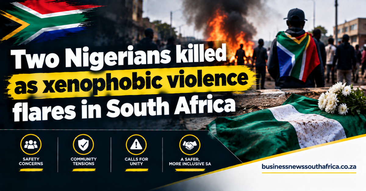 Two Nigerians killed as xenophobic violence flares in South Africa