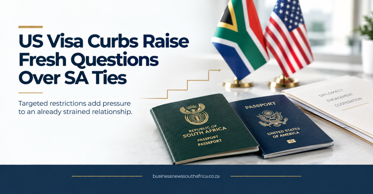 US visa restrictions on South Africans may be a prelude to wider sanctions
