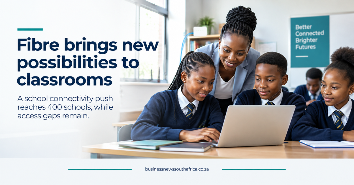 Webafrica partners to bring fibre to 400 South African schools, exposing gaps in classroom connectivity