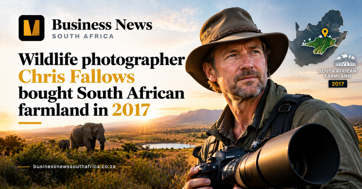 Wildlife photographer Chris Fallows bought South African farmland in 2017
