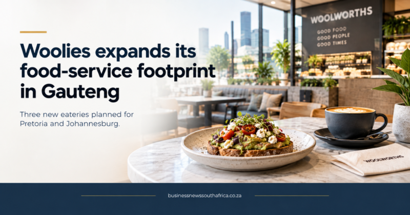 Woolworths to open three new sit-down eateries in Gauteng in 2026