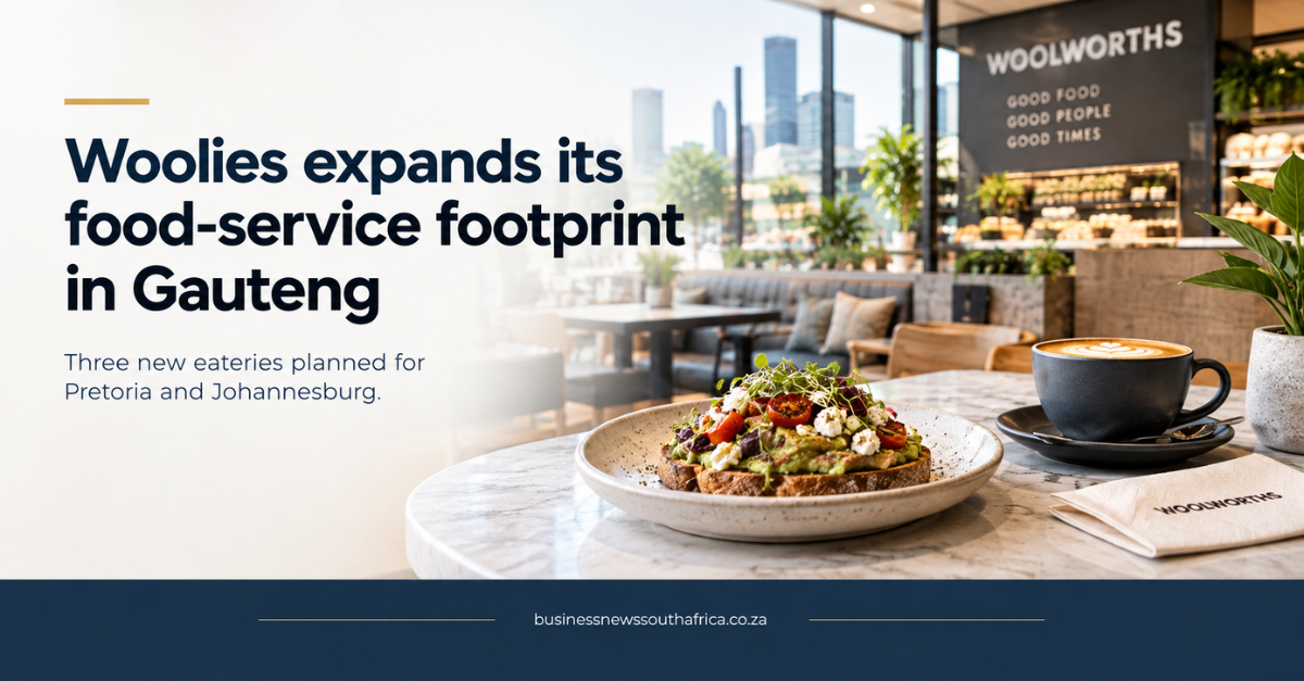 Woolworths to open three new sit-down eateries in Gauteng in 2026