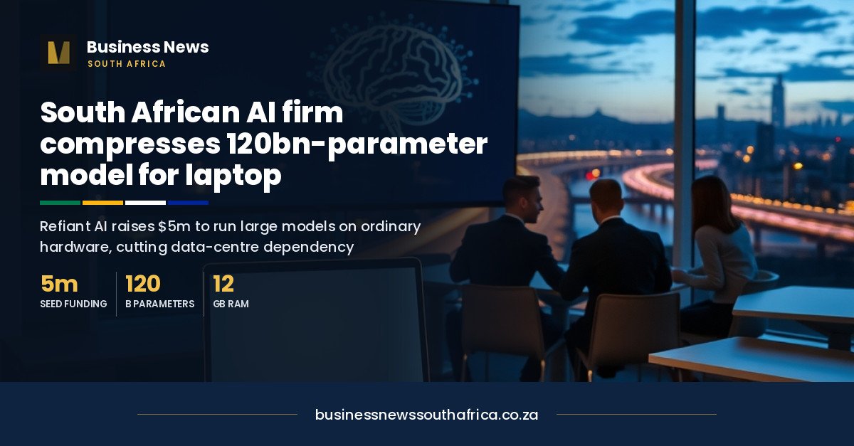 A South African AI startup shrank a 120 billion parameter model to run on a laptop, and raised $5m for it