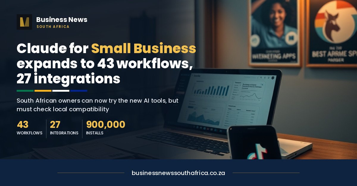 Claude for Small Business now plugs into Xero, Shopify and TikTok. What South African owners can and cannot use