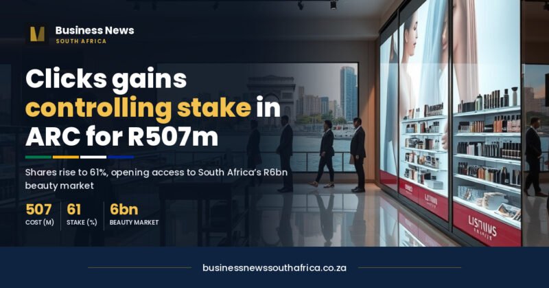 Clicks lifts its ARC stake to 61%, paying R507 million for the extra 35 points