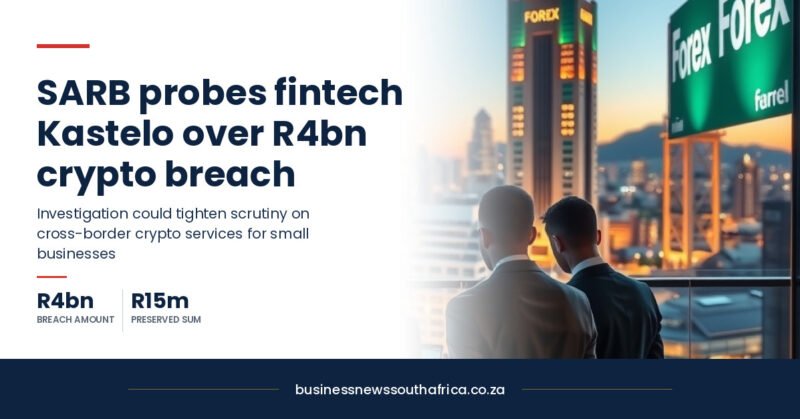 Finance Minister confirms SARB probe into fintech Kastelo over R4bn exchange-control breach