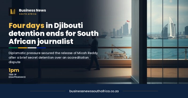 Investigative journalist Micah Reddy released after four days in Djibouti detention