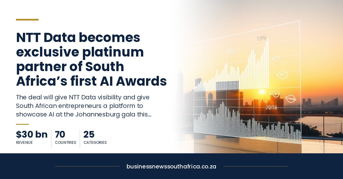NTT Data becomes exclusive platinum partner of South Africa’s first AI Awards