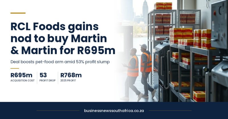 RCL Foods gets Competition Commission nod for R695m Martin & Martin purchase