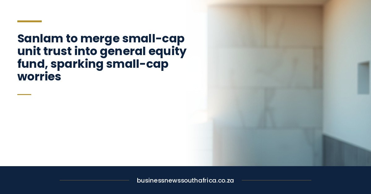 Sanlam to merge small-cap unit trust into general equity fund, sparking small-cap worries