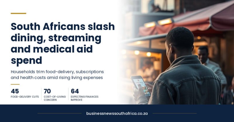 South Africans curb dining, streaming and medical aid spending as costs rise