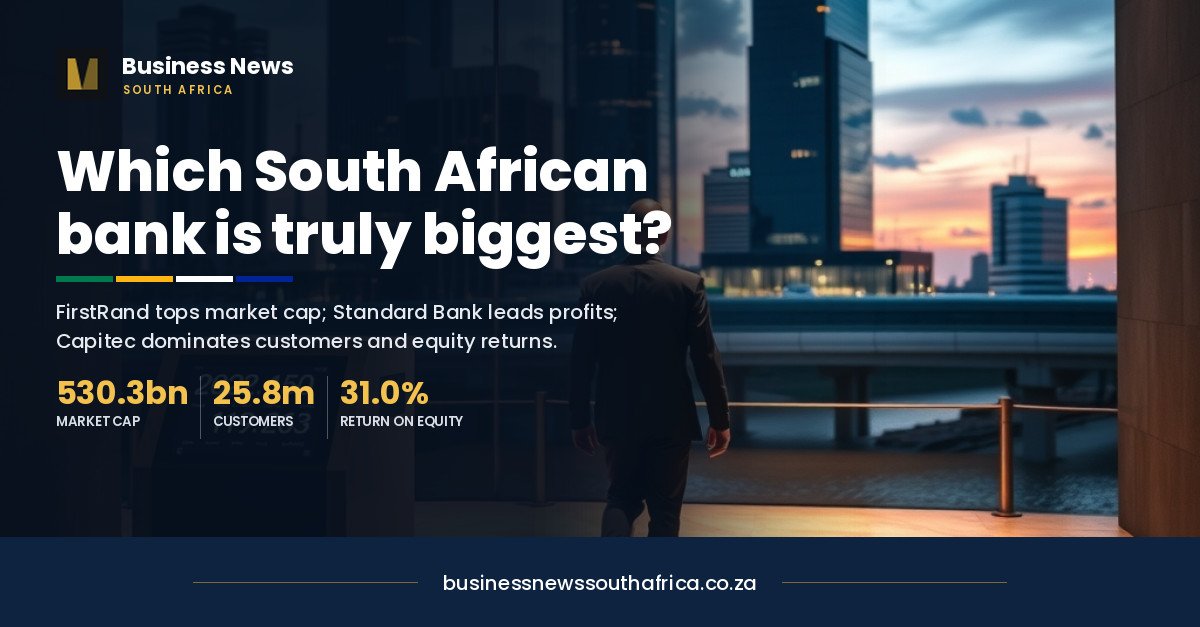 South Africa’s biggest banks, compared on the numbers that actually differ