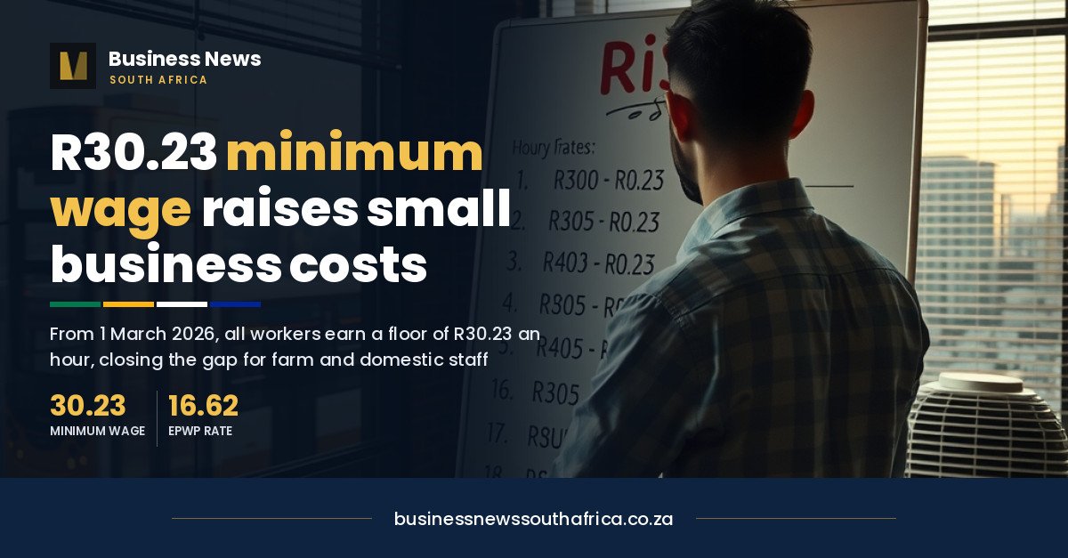 The minimum wage is now R30.23 an hour: what every small business employer must get right