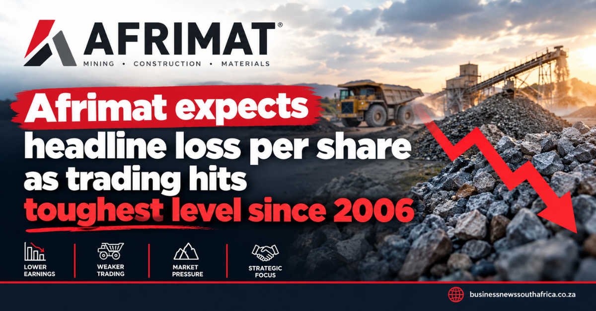 Afrimat expects headline loss per share as trading hits toughest level since 2006