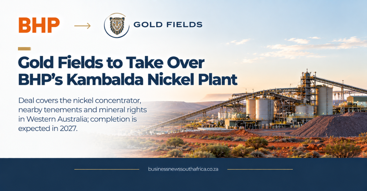 BHP sells Kambalda nickel plant to Gold Fields