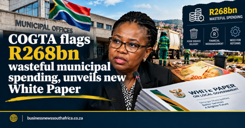 COGTA flags R268bn wasteful municipal spending, unveils new White Paper