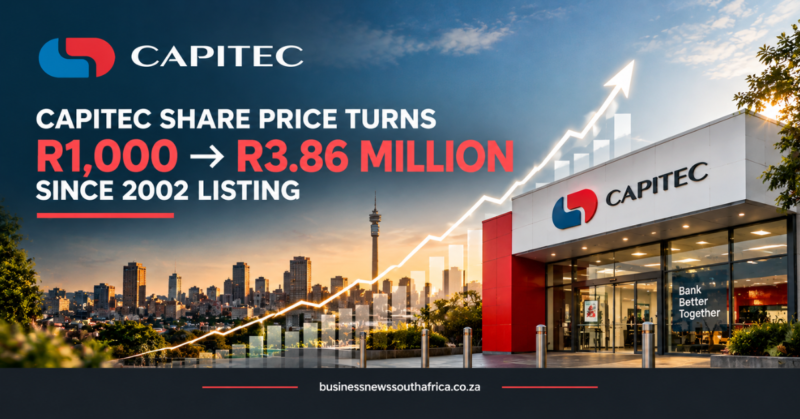 Capitec share price turns R1,000 into R3.86 million since 2002 listing
