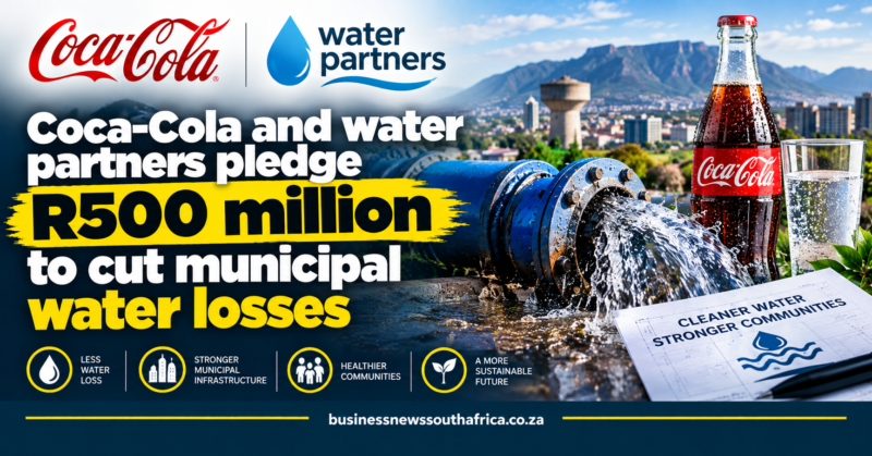 Coca-Cola and water partners pledge R500 million to cut municipal water losses