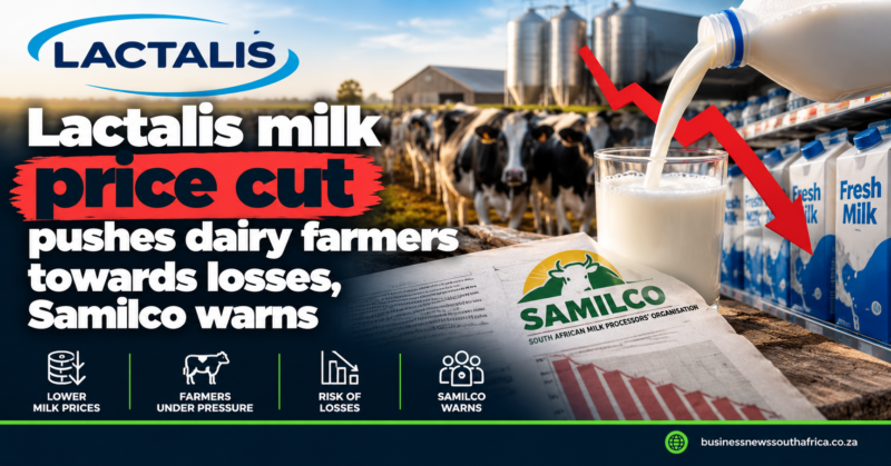 Lactalis milk price cut pushes dairy farmers towards losses, Samilco warns