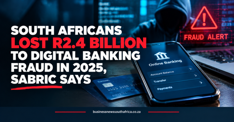 South Africans lost R2.4 billion to digital banking fraud in 2025, SABRIC says