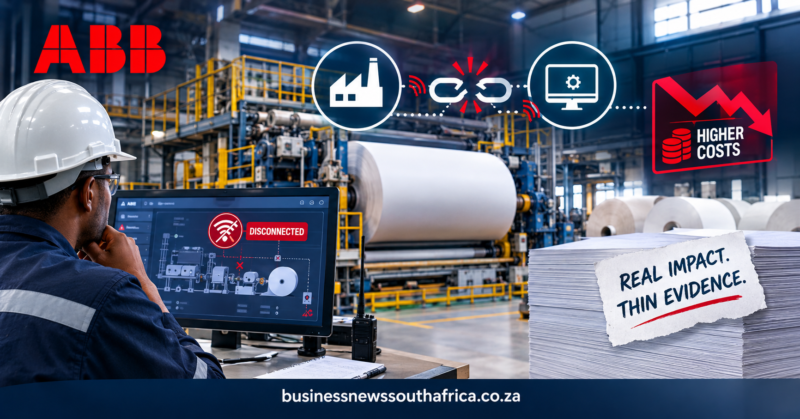 ABB says disconnected automation costs paper mills; the evidence is thin