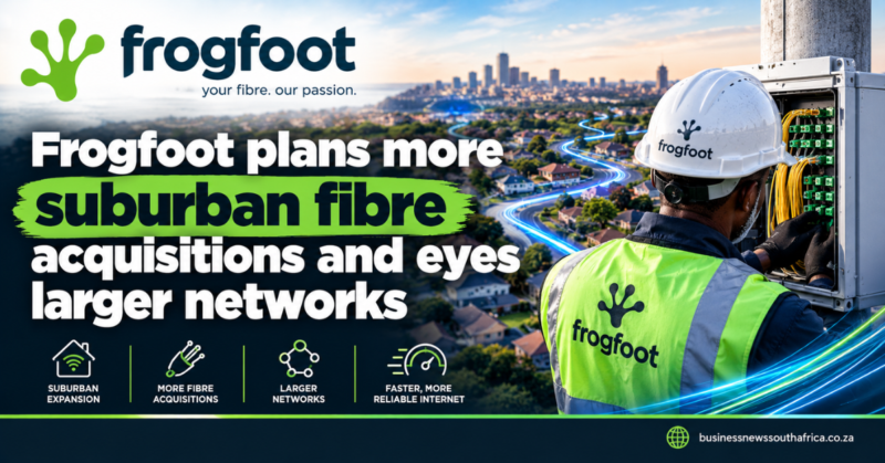 Frogfoot plans more suburban fibre acquisitions and eyes larger networks