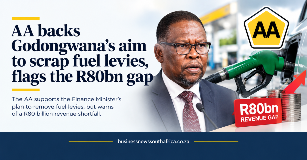 AA backs Godongwana’s aim to scrap fuel levies, flags the R80bn gap