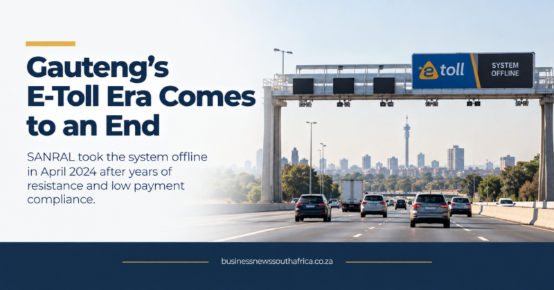 Gauteng e-Toll system taken offline after years of low compliance