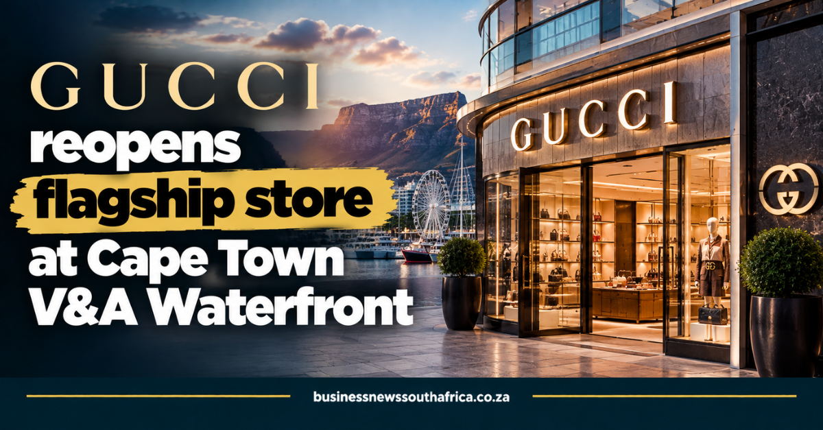 Gucci reopens flagship store at Cape Town V&A Waterfront