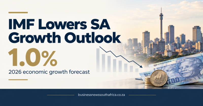 IMF cuts South Africa’s 2026 growth forecast to 1.0%