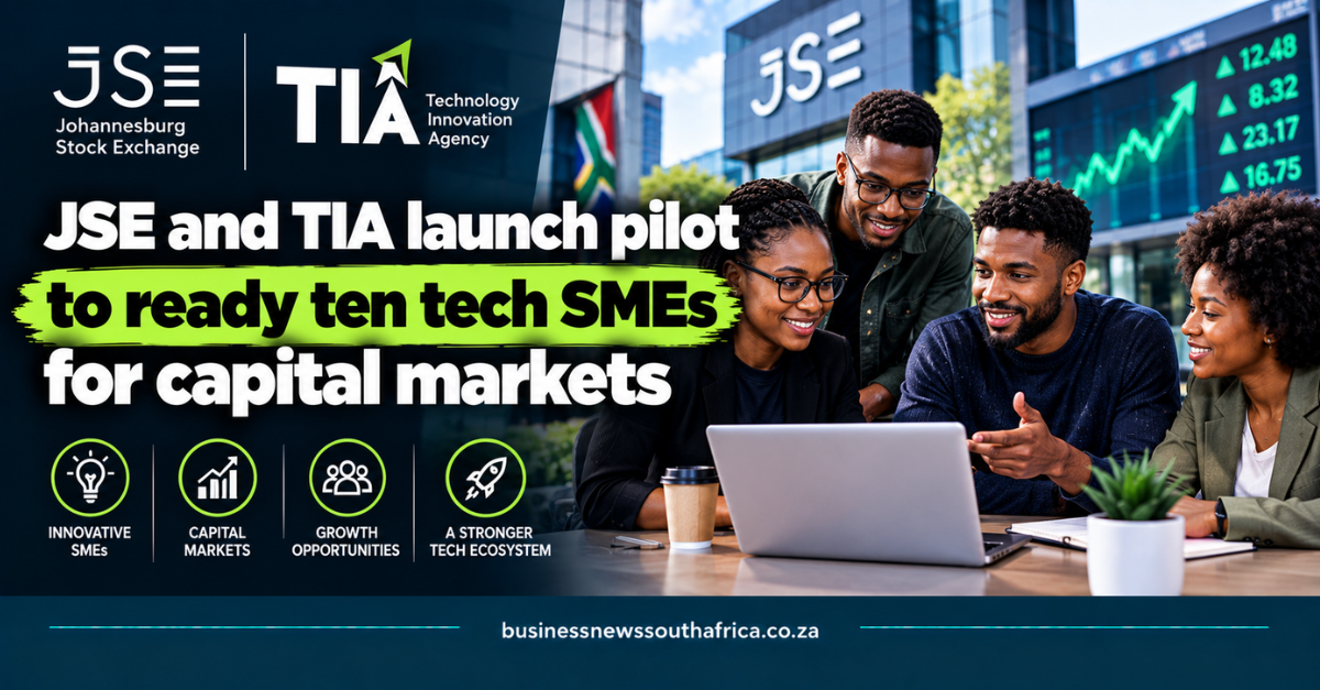 JSE and TIA launch pilot to ready ten tech SMEs for capital markets