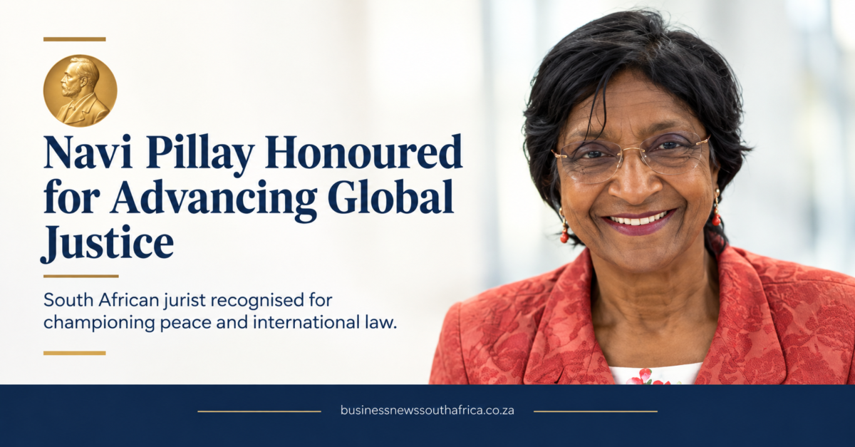 Navi Pillay awarded Nobel Peace Prize for work in international law