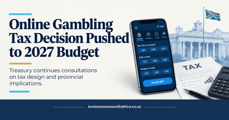 Online gambling tax: Treasury still consulting, final design due in February 2027 Budget