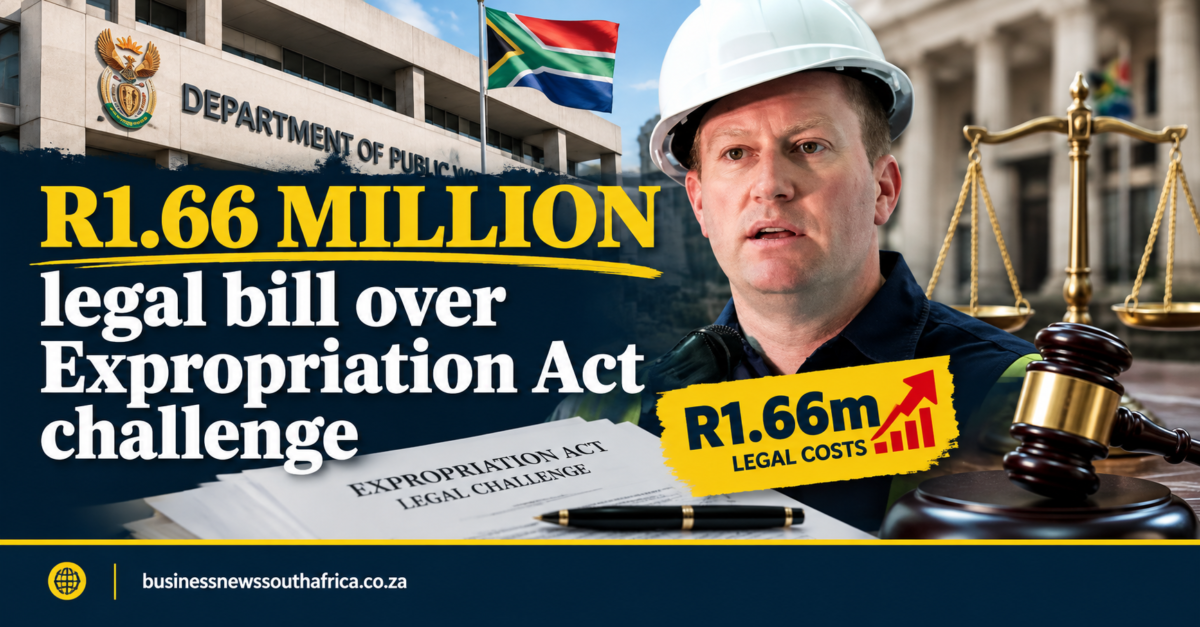 Dept of Public Works spends R1.66 million on legal fees over Expropriation Act challenge