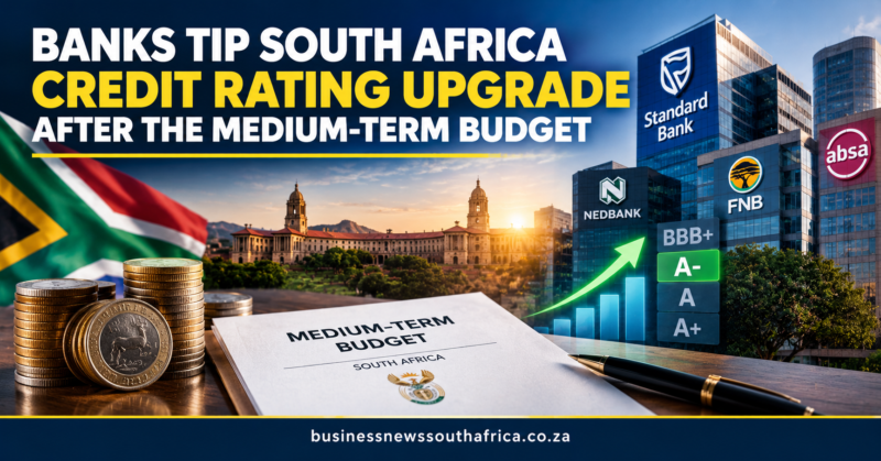Banks tip South Africa credit rating upgrade after the medium-term budget