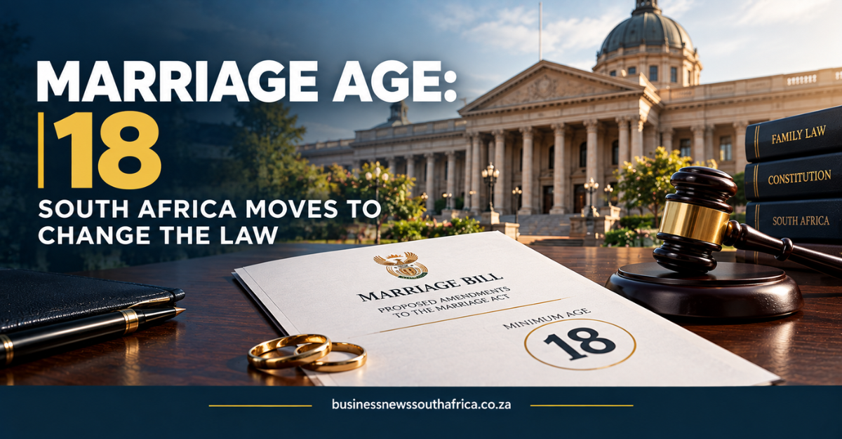 South Africa moves to set marriage age at 18