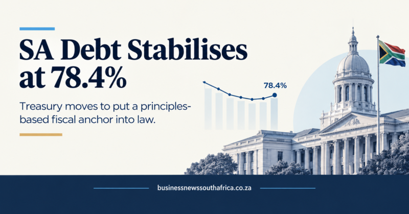 Medium-term budget: debt stabilises at 78.4% as Treasury drafts fiscal anchor law
