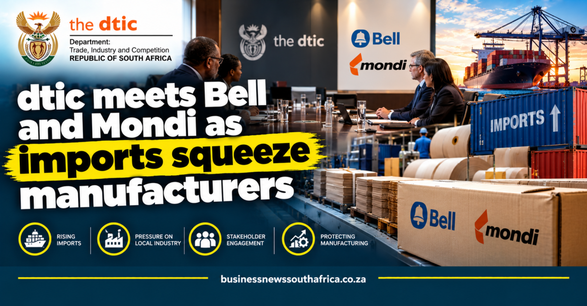 dtic meets Bell and Mondi as imports squeeze manufacturers