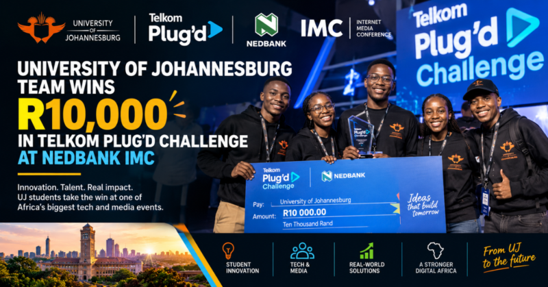 University of Johannesburg team wins R10,000 in Telkom Plug’d Challenge at Nedbank IMC