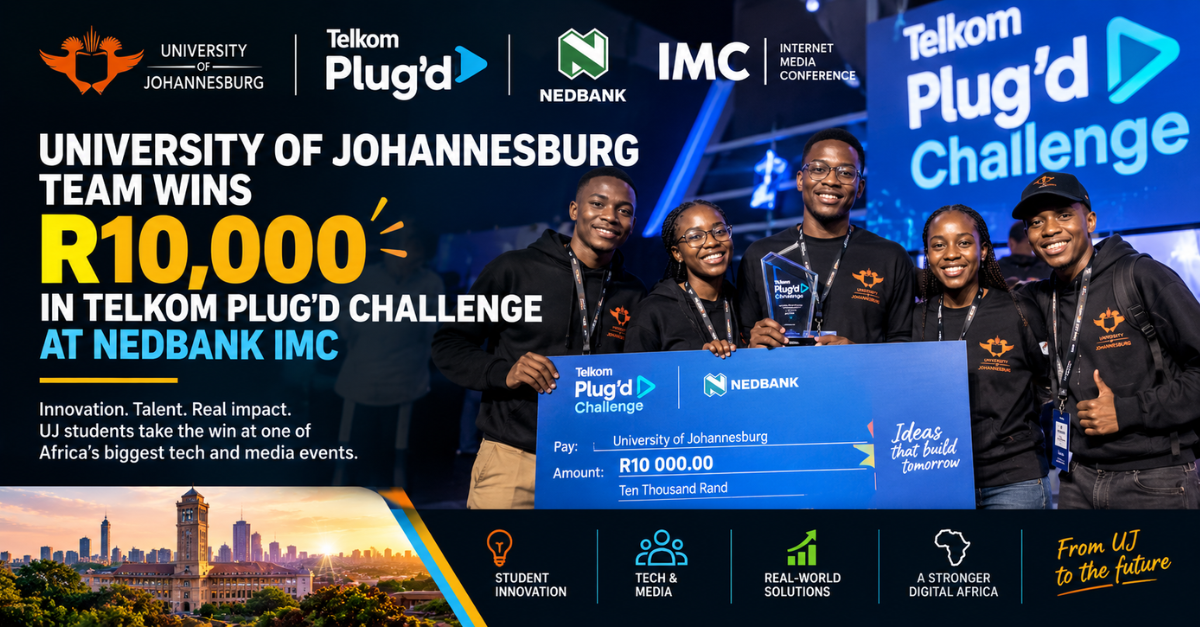 University of Johannesburg team wins R10,000 in Telkom Plug’d Challenge at Nedbank IMC