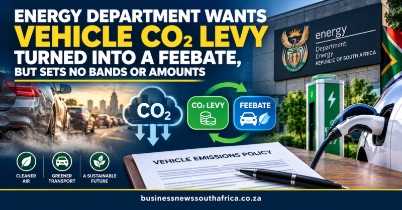 Energy department wants vehicle CO2 levy turned into a feebate, but sets no bands or amounts