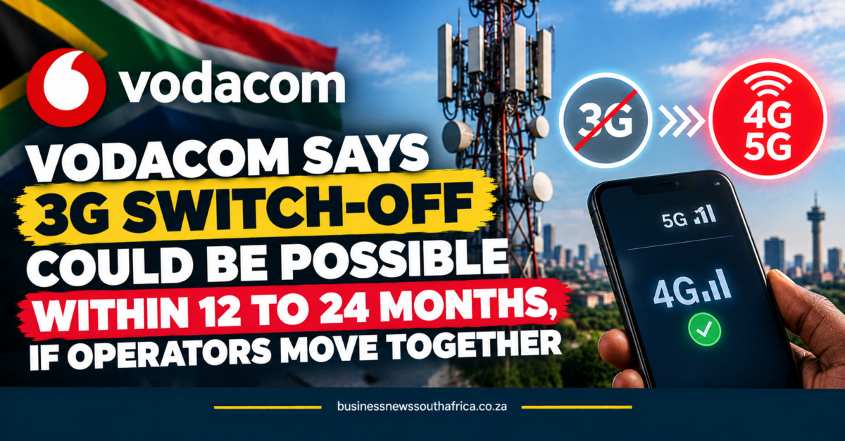 Vodacom says 3G switch-off could be possible within 12 to 24 months, if operators move together