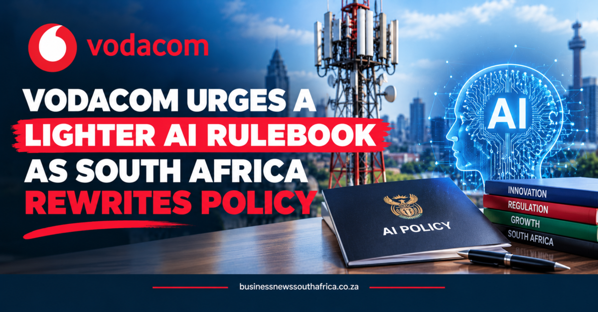 Vodacom urges a lighter AI rulebook as South Africa rewrites policy