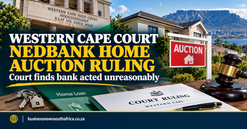 Western Cape court rules Nedbank acted unreasonably in home auction