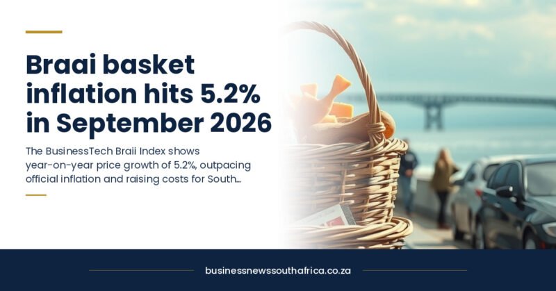 Braai basket inflation hits 5.2% in September 2026, worst in over a year