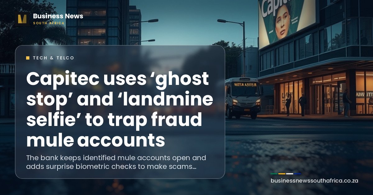 Capitec uses ‘ghost stop’ and ‘landmine selfie’ to trap fraud mule accounts