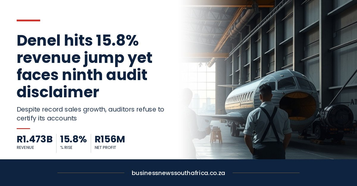 Denel gets ninth straight audit disclaimer despite revenue growth